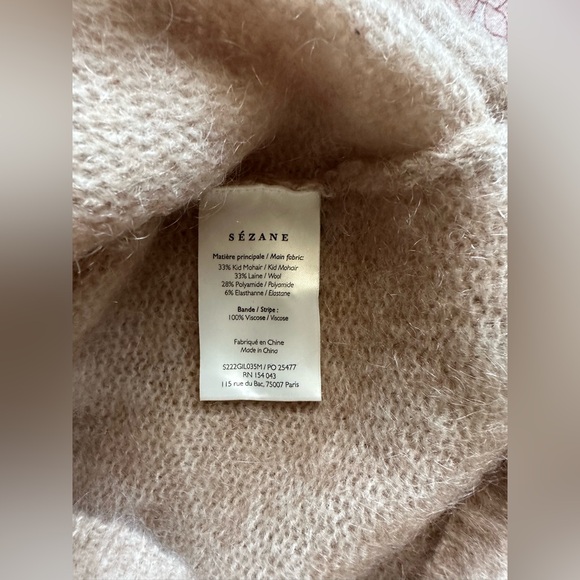 Sezane Angelie Cardigan Light Beige - Size XS - Picture 7 of 8